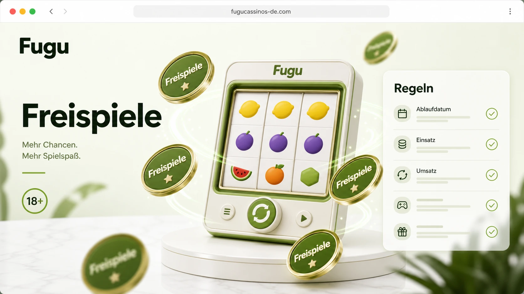 Freispiele und Gewinnregeln