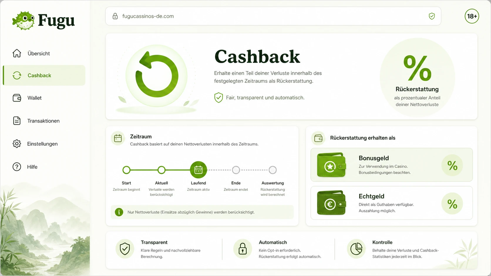 Cashback und Rückerstattungen