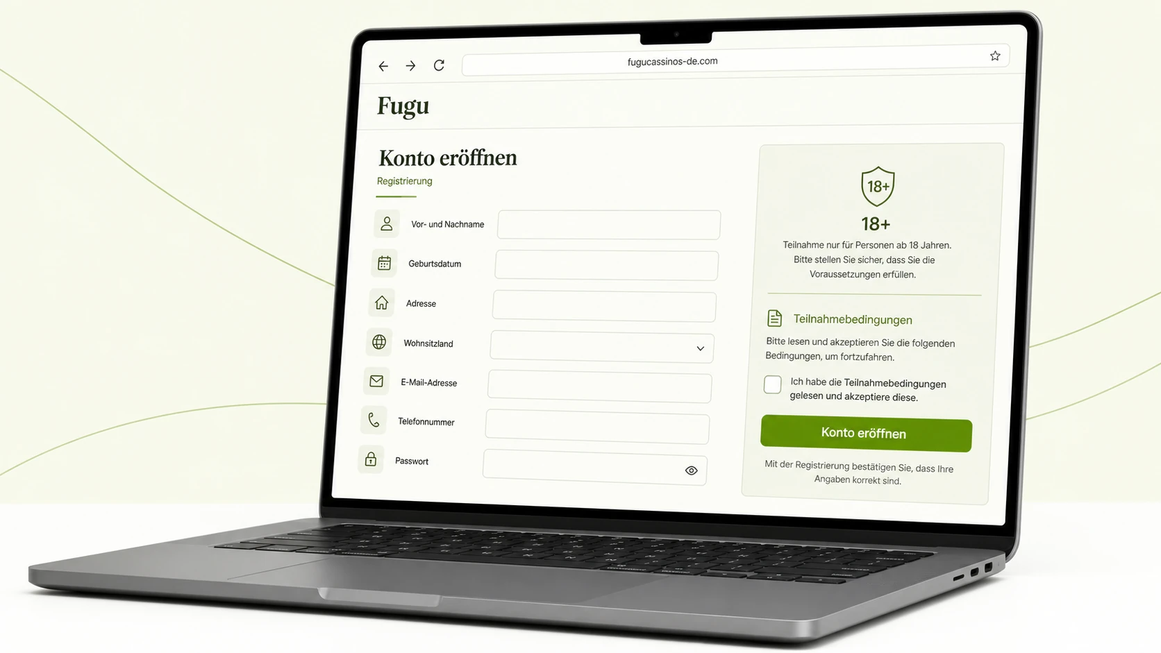 Fugu Casino Register – Konto eröffnen