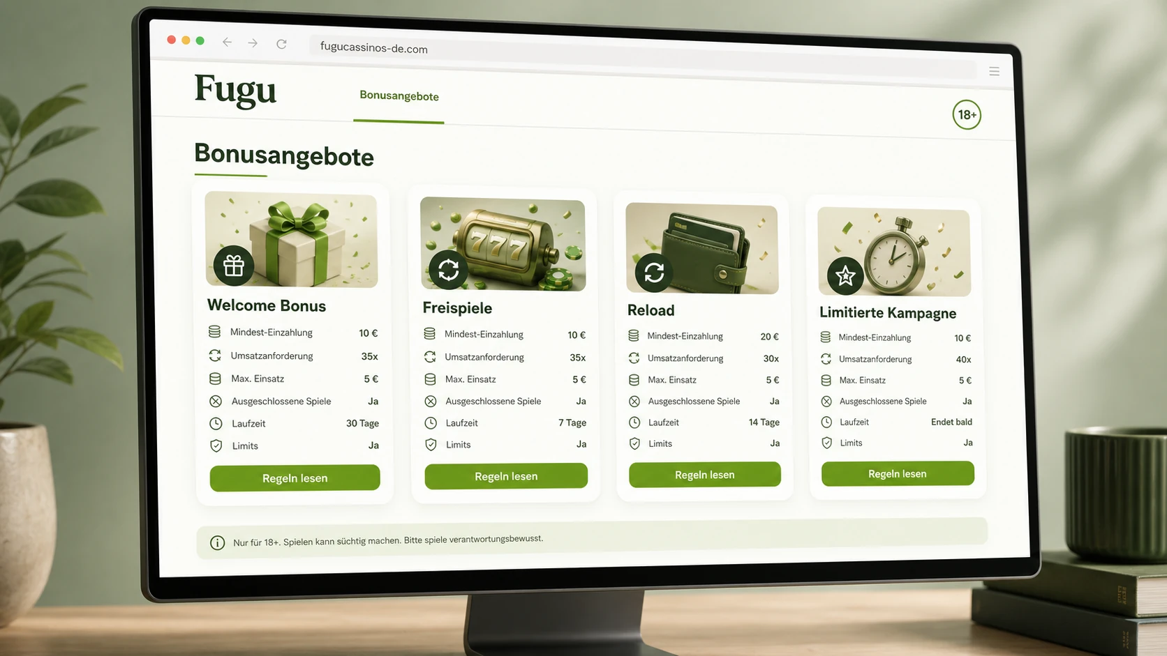 Bonusangebote und Freispiele